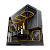 Gabinete Gamer Geometric Future Model 5 Preto e Cinza com 5 Fans - GEO-M5F-BG - Imagem 1