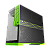 Gabinete Gamer Geometric Future Model 5 NVIDIA Style Edição Limitada Preto e Verde Sem Fan - GEO-M5-BNV - Imagem 3