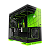 Gabinete Gamer Geometric Future Model 5 NVIDIA Style Edição Limitada Preto e Verde Sem Fan - GEO-M5-BNV - Imagem 5