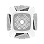 Gabinete Gamer Geometric Future Model 2 The Ark Mesh Branco Sem Fan - GEO-M2-MW - Imagem 1