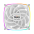 Kit 3 Fans Geometric Future Squama 2503R Reverse Blade 140mm RGB Branco - GEO-S2503RW-14T - Imagem 4