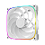 Fan Geometric Future Squama 2503R Reverse Blade 140mm RGB Branco - GEO-S2503RW-14S - Imagem 2