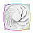 Fan Geometric Future Squama 2503R Reverse Blade 140mm RGB Branco - GEO-S2503RW-14S - Imagem 1
