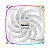 Fan Geometric Future Squama 2503R Reverse Blade 140mm RGB Branco - GEO-S2503RW-14S - Imagem 3