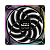 Fan Geometric Future Squama 2503R Reverse Blade 140mm RGB Preto - GEO-S2503RB-14S - Imagem 3