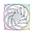 Fan Geometric Future Squama 2503 140mm RGB Branco - GEO-S2503W-14S - Imagem 2