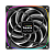 Fan Geometric Future Squama 2503 140mm RGB Preto - GEO-S2503B-14S - Imagem 3