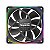 Fan Geometric Future Squama 2503R Reverse Blade 120mm RGB Preto - GEO-S2503RB-1 - Imagem 1