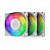 Kit 3 Fans Geometric Future Squama 2505 120mm RGB Branco - GEO-S2505W-3 - Imagem 1