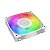 Kit 3 Fans Geometric Future Squama 2505 120mm RGB Branco - GEO-S2505W-3 - Imagem 6
