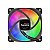 Kit 3 Fans Geometric Future Squama 2505 120mm RGB Preto - GEO-S2505B-3 - Imagem 8