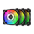 Kit 3 Fans Geometric Future Squama 2505 120mm RGB Preto - GEO-S2505B-3 - Imagem 1