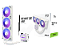 Water Cooler ASRock Pro White 360 ARGB 360mm - Branco - Imagem 1