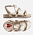 Papete Arezzo Dourada Flatform - Imagem 3