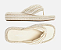 Sandália Arezzo Off-White Crochê Flatform Flip Flop - Imagem 3