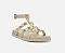 Sandália Arezzo Papete Off-White Couro Tachas - Imagem 2