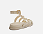 Sandália Arezzo Papete Off-White Couro Tachas - Imagem 3