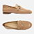 Mocassim Arezzo Couro Nude Corrente - Imagem 3