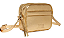 Bolsa Santa Lolla Transversal Dourada Couro Metalizada Pequena - Imagem 2