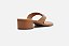 Tamanco Marrom Salto Baixo Tiras Flip Flop - Imagem 2