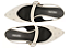 Sapatilha Anacapri Slingback Bico Fino Tachas Branca - Imagem 2