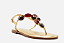 Sandália Arezzo Rasteira Dourada Slim Pedras Boho - Imagem 2