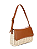 Bolsa Santa Lolla Marrom Safari Palha Alça De Ombro - Imagem 2