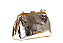 Bolsa Santa Lolla Clutch Dourada Metalizada Transversal - Imagem 3