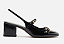 Sapato Arezzo Boneca Preto Verniz Bloco Slingback - Imagem 1