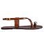 Rasteira de Dedo Couro Nobre Marrom Metal Bold - Imagem 1