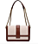 Bolsa Santa Lolla Floater Off White E Marrom Alça Ombro Corrente - Imagem 1