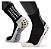 Meia Antiderrapante Futebol Cano Médio Similar Pro Socks - Preto - Imagem 1