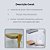 Pote De Vidro Tampa De Bambu Vedação Silicone Com Colher Bambu Armazenamento Mantimentos - Imagem 2