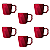 Conjuntos Xicaras de café Canecas Canequinhas 120ml Kit Cores Variadas - Imagem 17