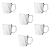 Conjuntos Xicaras de café Canecas Canequinhas 120ml Kit Cores Variadas - Imagem 13