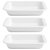 Kit 3un Travessas Refratárias Cerâmicas Retangulares Assadeira Multiuso Para Servir Forno 1850ml - Imagem 1