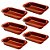 Kit 6un Travessas Refratárias Cerâmicas Retangulares Assadeira Multiuso Para Servir Forno 1850ml - Imagem 1
