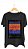 Camiseta WAVES - 100% algodão corte a fio preta - Imagem 1