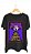 Camiseta UFO - 100% algodão corte a fio preta - Imagem 1