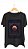 Camiseta LA LUNA - 100% algodão corte a fio preta - Imagem 1