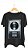 Camiseta STUDIO - 100% algodão corte a fio preta - Imagem 1