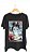 Camiseta AUDREY POPART - 100% algodão corte a fio preta - Imagem 1
