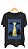 Camiseta DISCO - 100% algodão corte a fio preta - Imagem 1