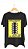 Camiseta SIMPLE SYMMETRY - 100% algodão corte a fio preta - Imagem 1