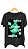 Camiseta NEON - 100% algodão corte a fio preta - Imagem 1