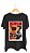 Camiseta EAGLES - 100% algodão corte a fio preta - Imagem 1