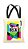 Ecobag com alça preta - 100% algodão - 30cmx40cm - BECK - Imagem 2