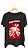 Camiseta FOLIES BERGERE - 100% algodão corte a fio preta - Imagem 1