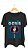 Camiseta OASIS - 100% algodão corte a fio preta - Imagem 1