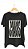 Camiseta CHAOS - 100% algodão corte a fio preta - Imagem 1